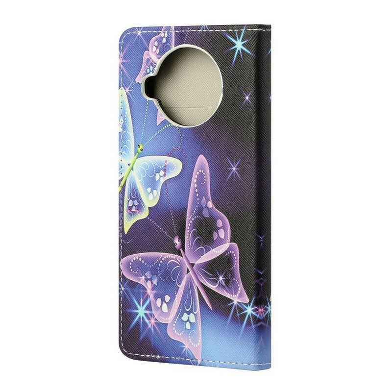 Flip Case Xiaomi Mi 10T Lite / Redmi Note 9 Pro 5G Neon Butterflies