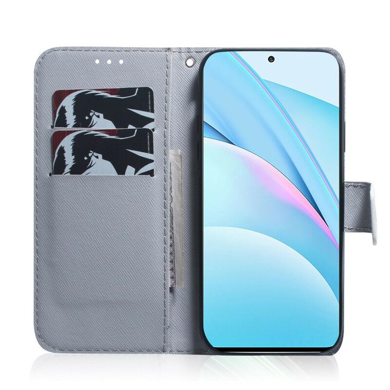 Flip Case Xiaomi Mi 10T Lite / Redmi Note 9 Pro 5G Pöllöjen Maalaus