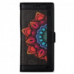 Flip Case Xiaomi Mi 10T Lite / Redmi Note 9 Pro 5G Suojaketju Kuori Strappy Mandala