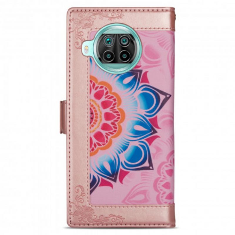 Flip Case Xiaomi Mi 10T Lite / Redmi Note 9 Pro 5G Suojaketju Kuori Strappy Mandala