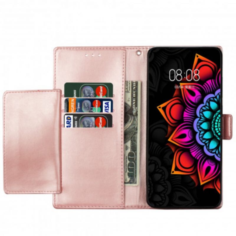 Flip Case Xiaomi Mi 10T Lite / Redmi Note 9 Pro 5G Suojaketju Kuori Strappy Mandala