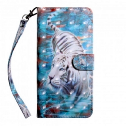 Flip Case Xiaomi Mi 10T Lite / Redmi Note 9 Pro 5G Tiger In The Water