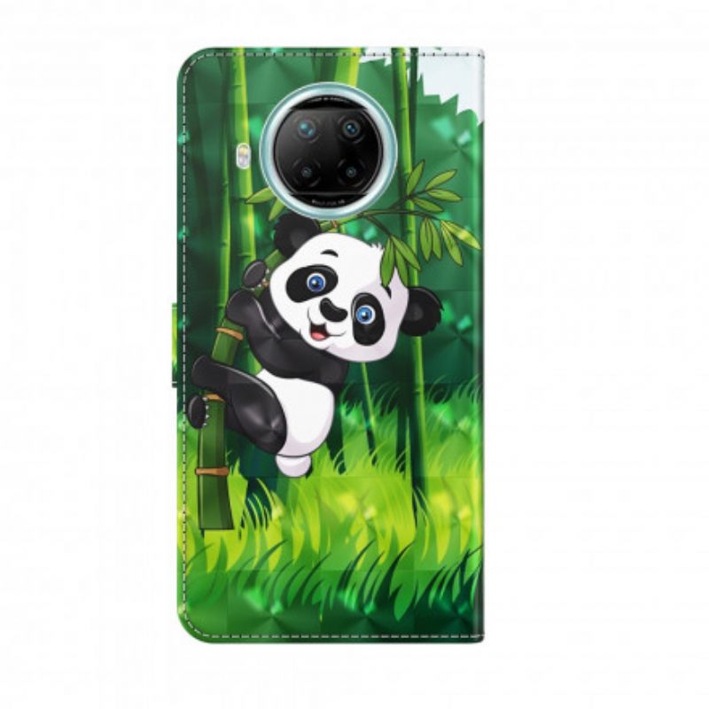 Kotelot Xiaomi Mi 10T Lite / Redmi Note 9 Pro 5G Light Spot Panda Ja Bambu