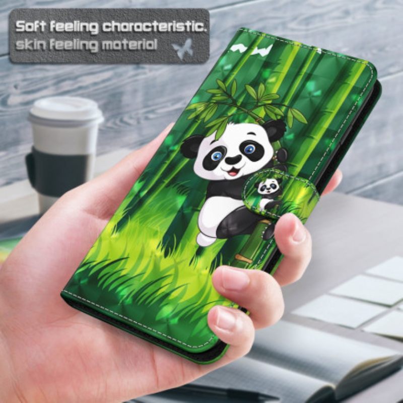 Kotelot Xiaomi Mi 10T Lite / Redmi Note 9 Pro 5G Light Spot Panda Ja Bambu