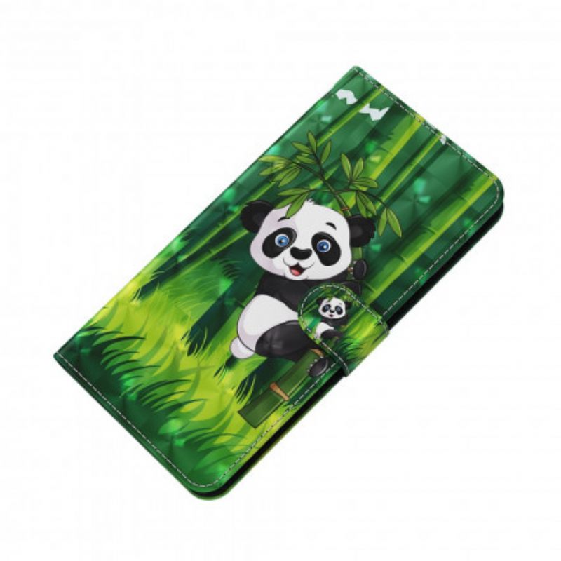 Kotelot Xiaomi Mi 10T Lite / Redmi Note 9 Pro 5G Light Spot Panda Ja Bambu