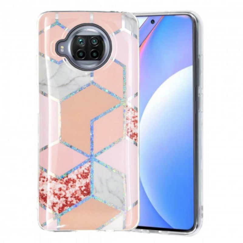 Kuori Xiaomi Mi 10T Lite / Redmi Note 9 Pro 5G Glitter Design Marble