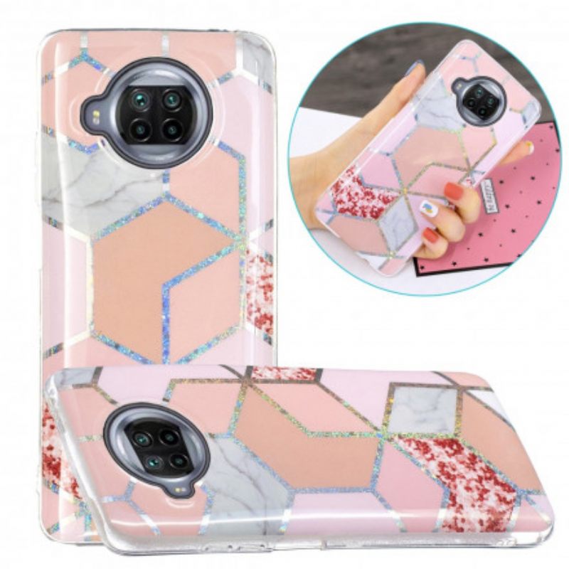 Kuori Xiaomi Mi 10T Lite / Redmi Note 9 Pro 5G Glitter Design Marble