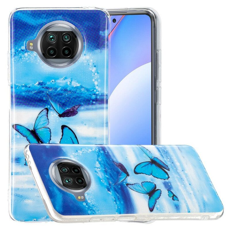 Kuori Xiaomi Mi 10T Lite / Redmi Note 9 Pro 5G Neon Butterflies Sarja