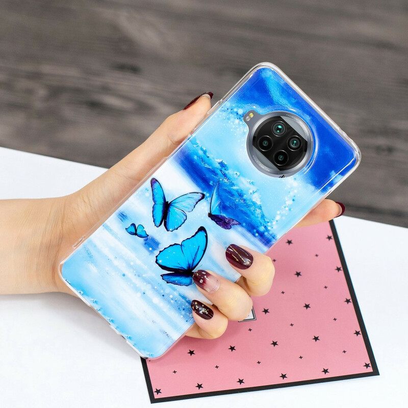 Kuori Xiaomi Mi 10T Lite / Redmi Note 9 Pro 5G Neon Butterflies Sarja