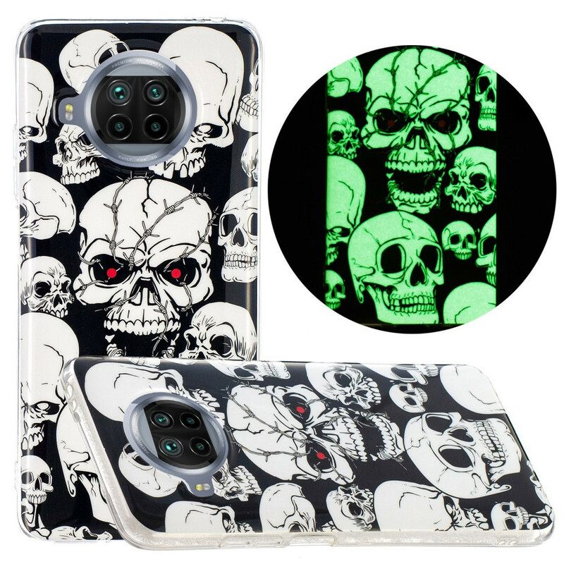 Kuori Xiaomi Mi 10T Lite / Redmi Note 9 Pro 5G Neon Skulls