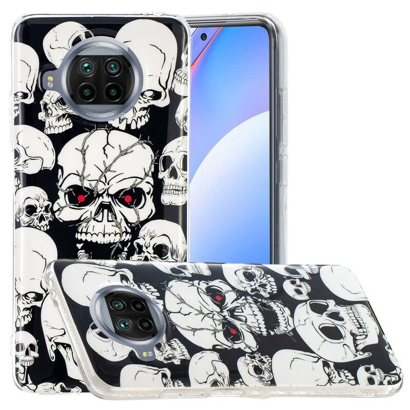 Kuori Xiaomi Mi 10T Lite / Redmi Note 9 Pro 5G Neon Skulls