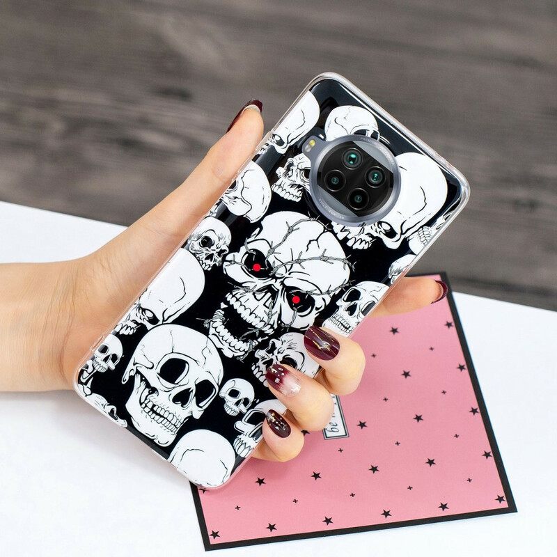 Kuori Xiaomi Mi 10T Lite / Redmi Note 9 Pro 5G Neon Skulls