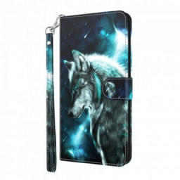 Nahkakotelo Xiaomi Mi 10T Lite / Redmi Note 9 Pro 5G Light Spot Majestic Wolf