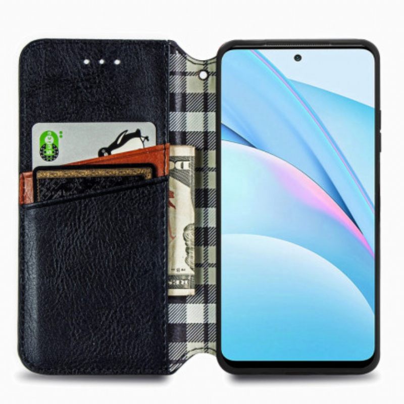 Puhelinkuoret Xiaomi Mi 10T Lite / Redmi Note 9 Pro 5G Kotelot Flip Diamond Texture Leather Effect