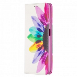 Puhelinkuoret Xiaomi Mi 10T Lite / Redmi Note 9 Pro 5G Kotelot Flip Flower Watercolour