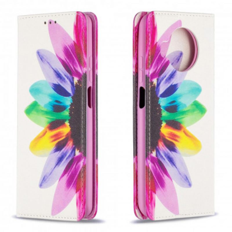 Puhelinkuoret Xiaomi Mi 10T Lite / Redmi Note 9 Pro 5G Kotelot Flip Flower Watercolour