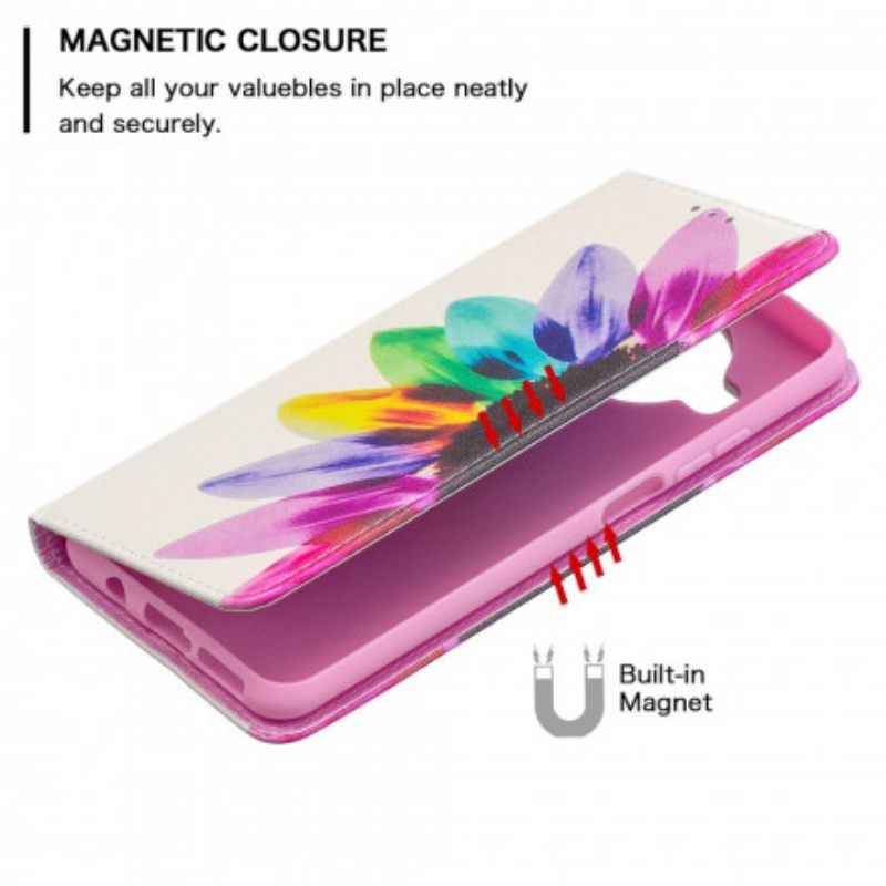 Puhelinkuoret Xiaomi Mi 10T Lite / Redmi Note 9 Pro 5G Kotelot Flip Flower Watercolour