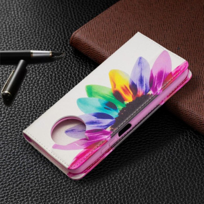 Puhelinkuoret Xiaomi Mi 10T Lite / Redmi Note 9 Pro 5G Kotelot Flip Flower Watercolour