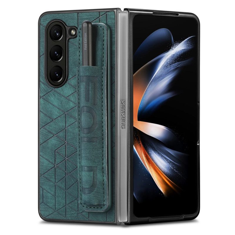 Case Samsung Galaxy Z Fold 5 Puhelinkuoret Kynän Pidike Hihnalla