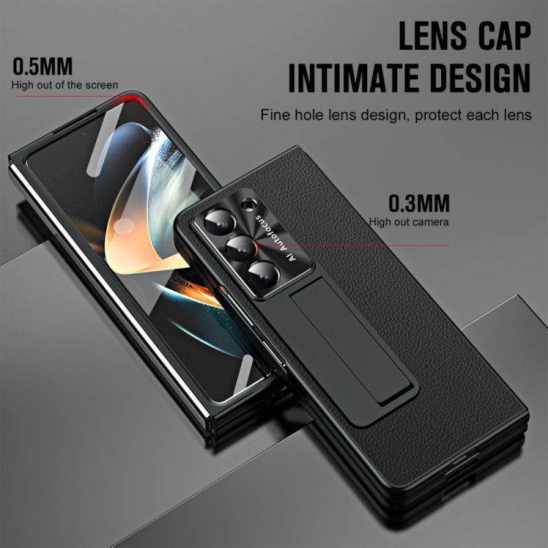 Case Samsung Galaxy Z Fold 5 Puhelinkuoret Litchin Nahkatuki