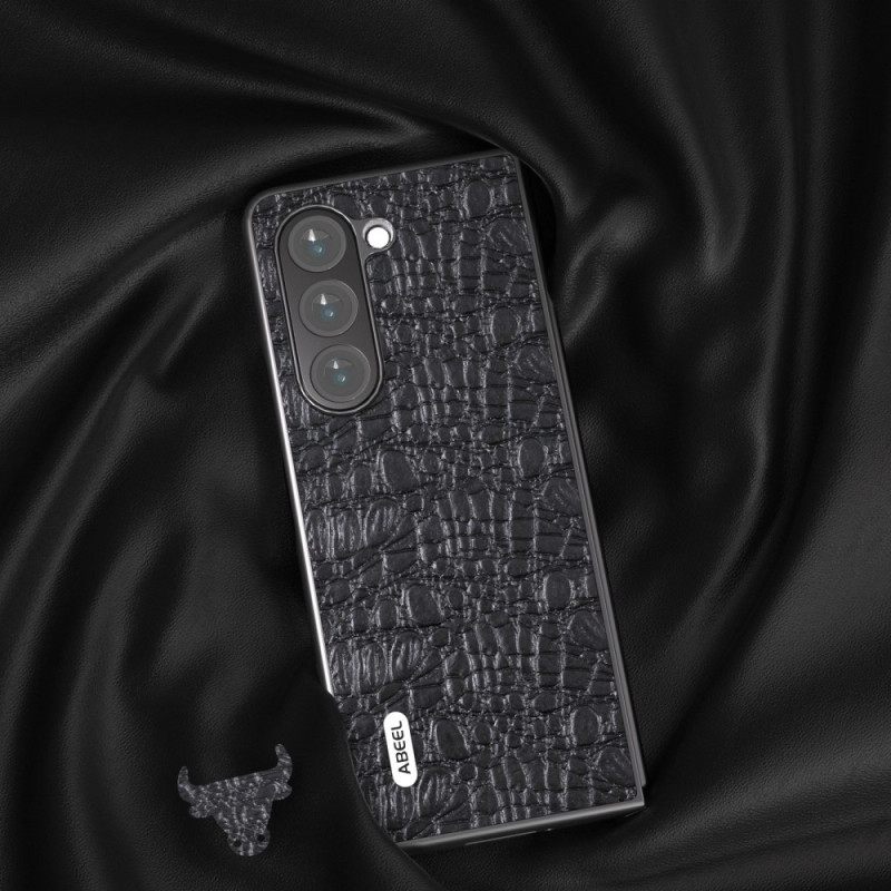 Kuori Samsung Galaxy Z Fold 5 Abeel Crocodile Skin Style Suojakuori