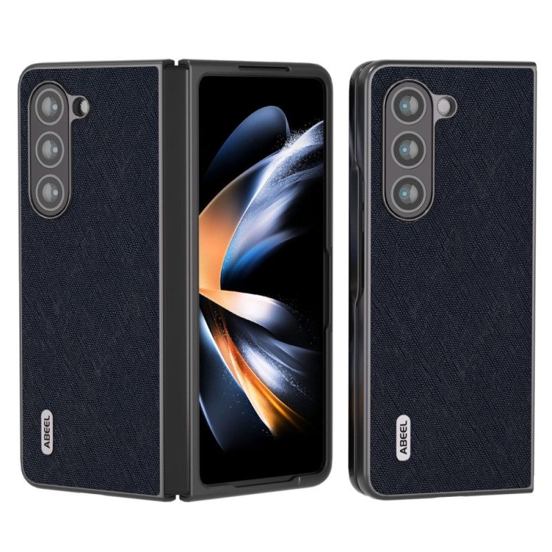 Kuori Samsung Galaxy Z Fold 5 Aitoa Abeel-kudottua Nahkaa Suojakuori