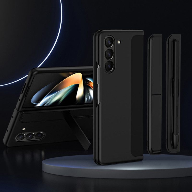 Kuori Samsung Galaxy Z Fold 5 Jalustalla Ja Kynän Pidikkeellä