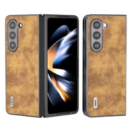 Kuori Samsung Galaxy Z Fold 5 Litsi Keinonahkaa Abeel