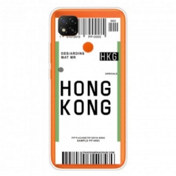 Case Xiaomi Redmi 9C Boarding Pass Hongkongiin