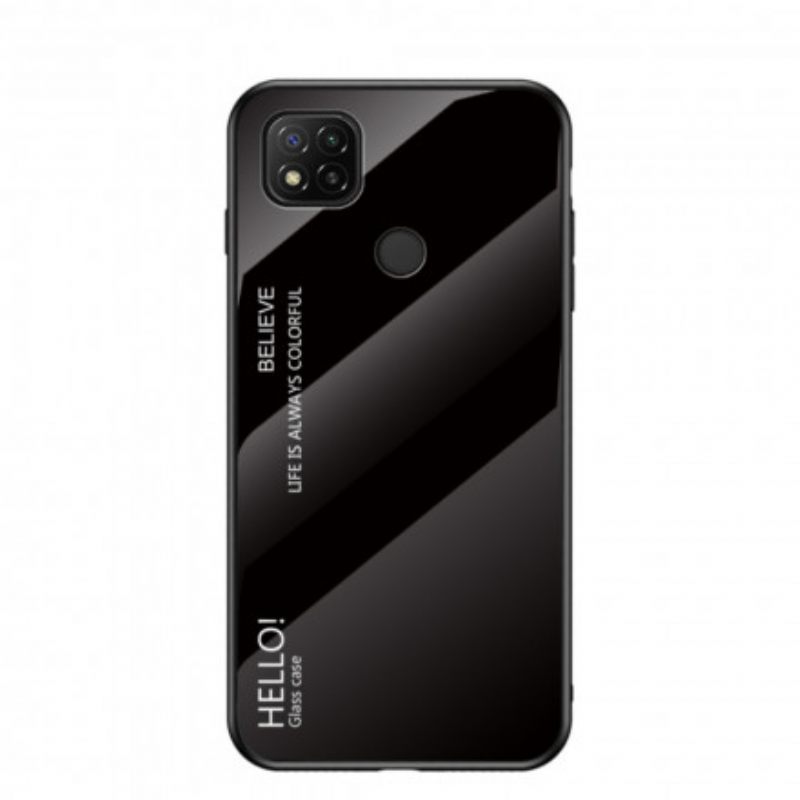 Case Xiaomi Redmi 9C Tempered Glass Hei