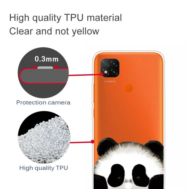 Case Xiaomi Redmi 9C Transparent Panda