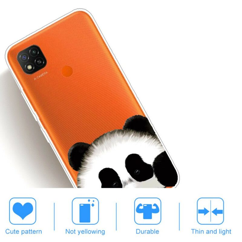 Case Xiaomi Redmi 9C Transparent Panda