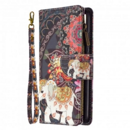 Flip Case Xiaomi Redmi 9C Elephant Vetoketjutasku