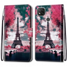 Kotelot Xiaomi Redmi 9C Eiffel-torni Kesällä