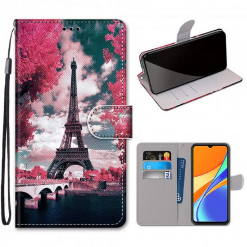 Kotelot Xiaomi Redmi 9C Eiffel-torni Kesällä