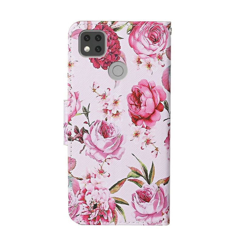 Kotelot Xiaomi Redmi 9C Retro Liberty Flowers