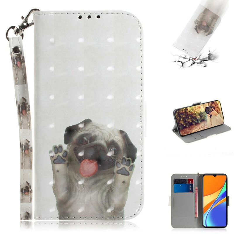 Kotelot Xiaomi Redmi 9C Suojaketju Kuori Love My Dog In Lanyard