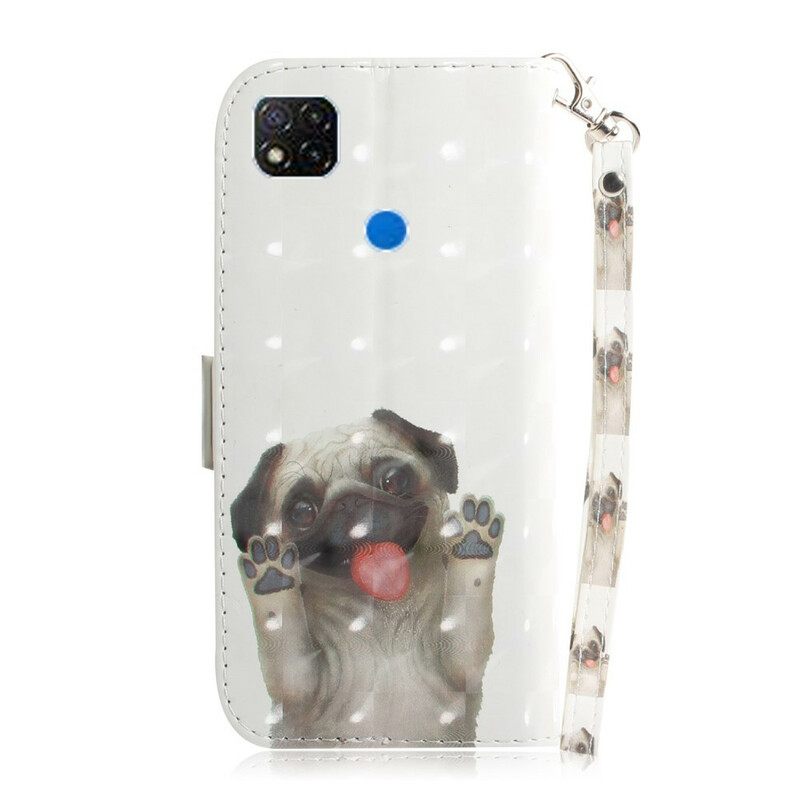 Kotelot Xiaomi Redmi 9C Suojaketju Kuori Love My Dog In Lanyard