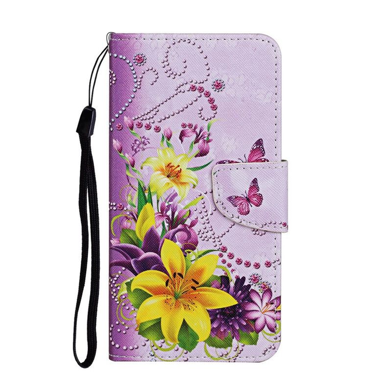 Kotelot Xiaomi Redmi 9C Suojaketju Kuori Southern Butterflies And Flowers Things