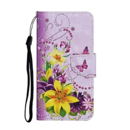 Kotelot Xiaomi Redmi 9C Suojaketju Kuori Southern Butterflies And Flowers Things