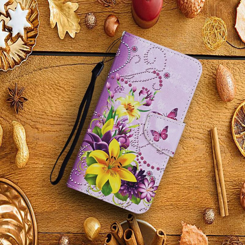 Kotelot Xiaomi Redmi 9C Suojaketju Kuori Southern Butterflies And Flowers Things