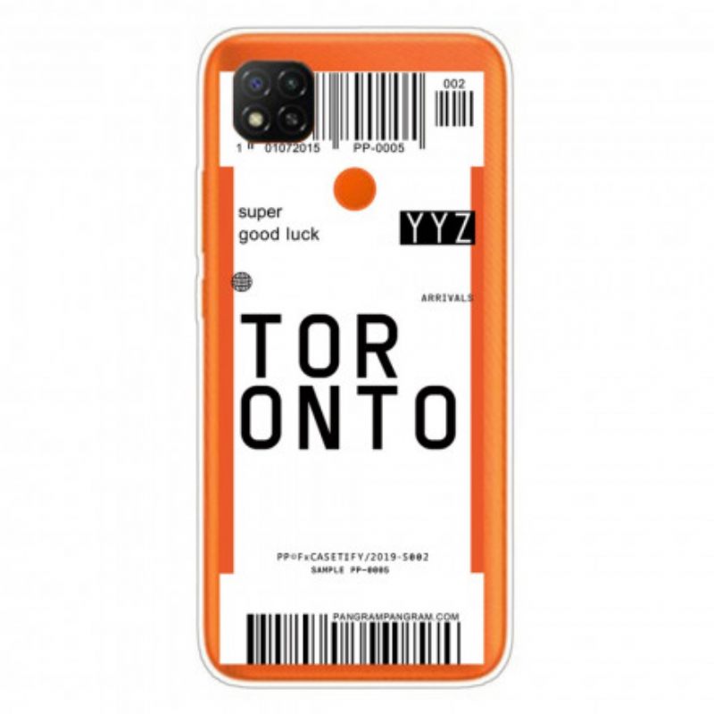 Kuori Xiaomi Redmi 9C Boarding Pass Torontoon