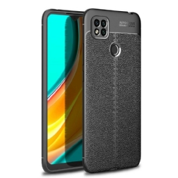 Kuori Xiaomi Redmi 9C Double Line Litchi Leather Effect