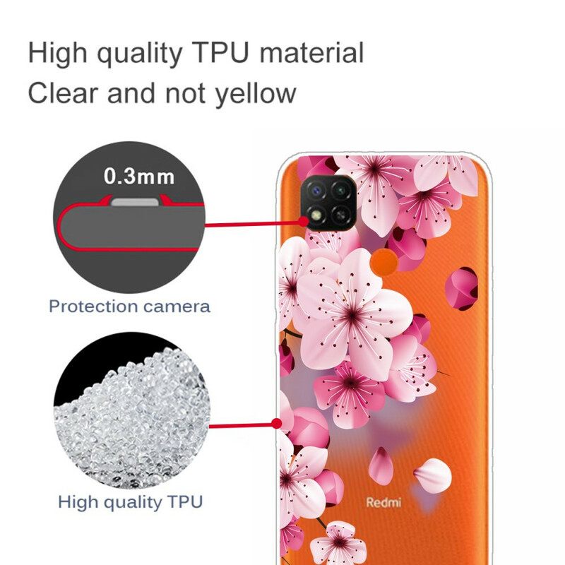 Kuori Xiaomi Redmi 9C Floral Premium