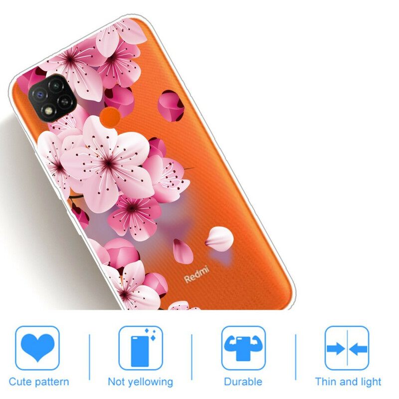 Kuori Xiaomi Redmi 9C Floral Premium