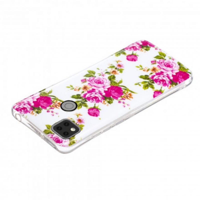 Kuori Xiaomi Redmi 9C Fluorescent Liberty Flowers