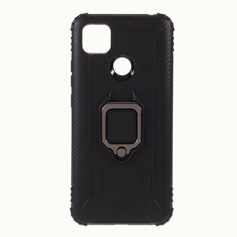 Kuori Xiaomi Redmi 9C Ring Style Carbon Fiber