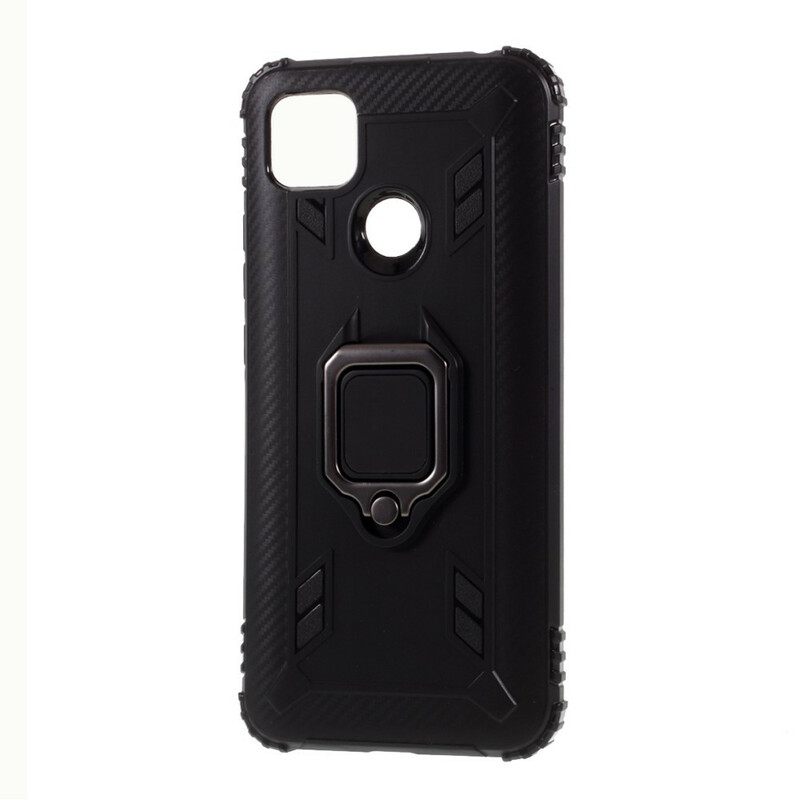 Kuori Xiaomi Redmi 9C Ring Style Carbon Fiber