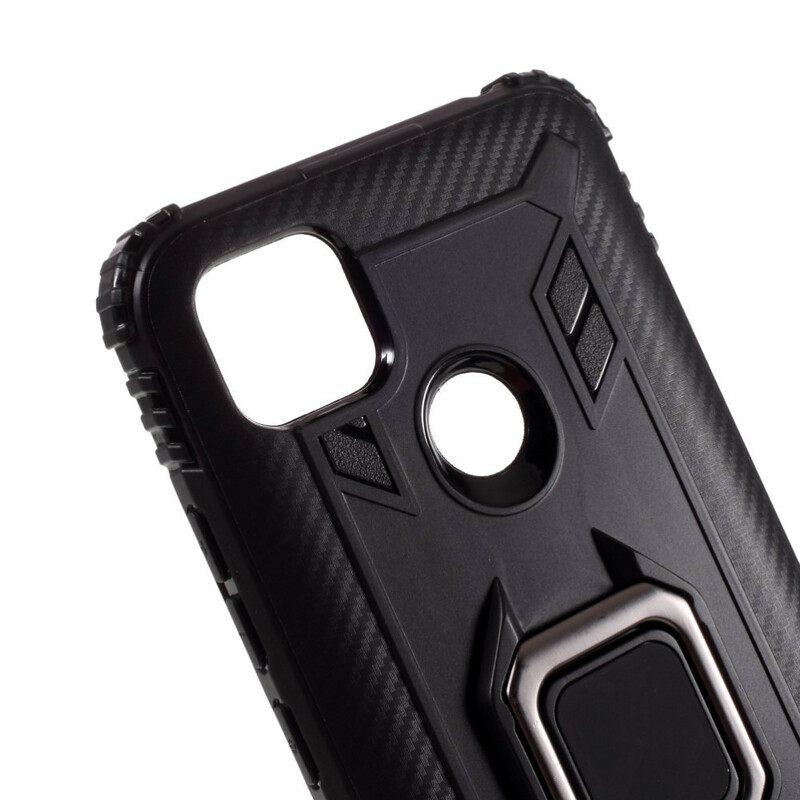 Kuori Xiaomi Redmi 9C Ring Style Carbon Fiber