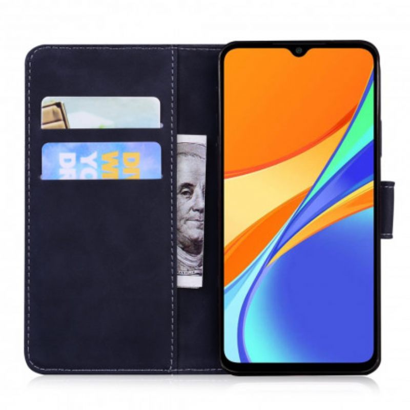 Nahkakotelo Xiaomi Redmi 9C Faux Leather Uudet Värit